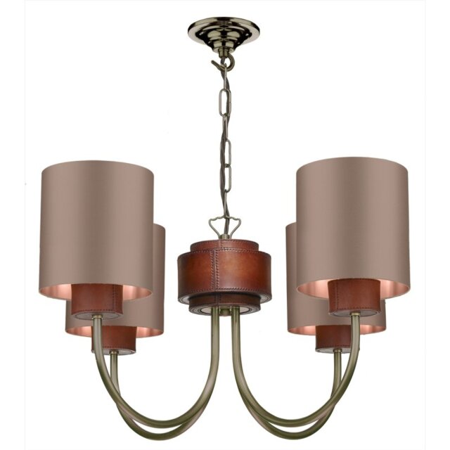 David Hunt Lighting SA0475 SADDLER 4 Light Ceiling Pendant In Antique Brass Fitting Only