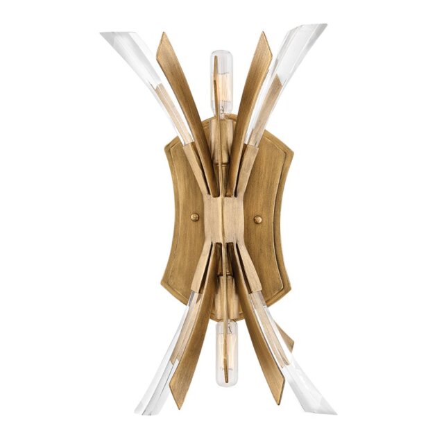 Quintiesse QN-VIDA2 Vida 2 Light Wall Light In Burnished Gold Finish