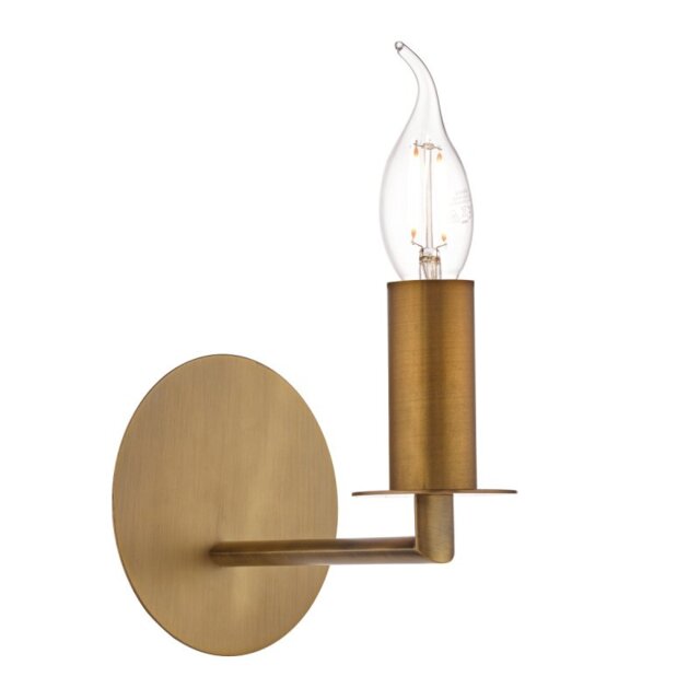 Dar TYL0763 Tyler 1 Light Wall Light In Bronze