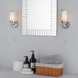 Dar CEN0750 Century 1 Light Polished Chrome Wall Light