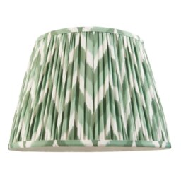 Endon 113068 Zigzag Tapered Lamp Shade 35 cm In Cotswold Green