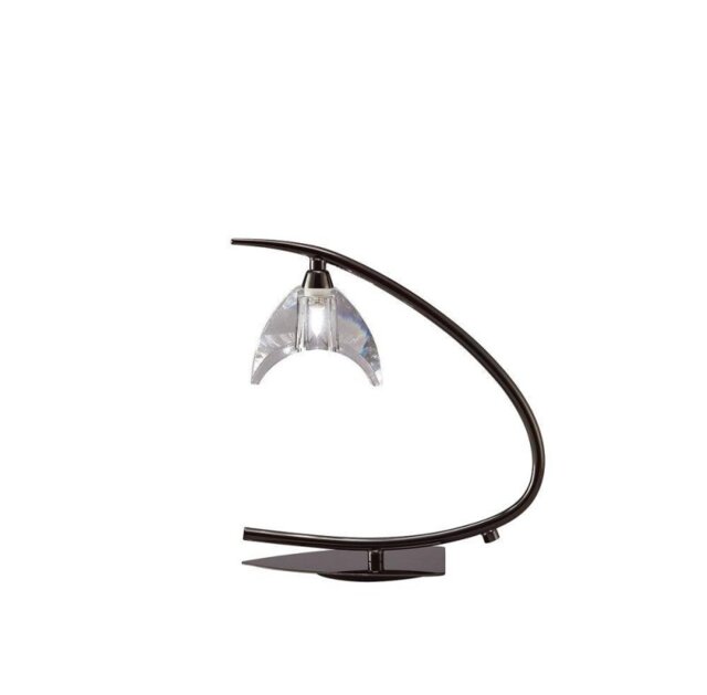 Mantra M1458BC Eclipse 1 Light Small Table Lamp In Black Chrome - H: 290mm