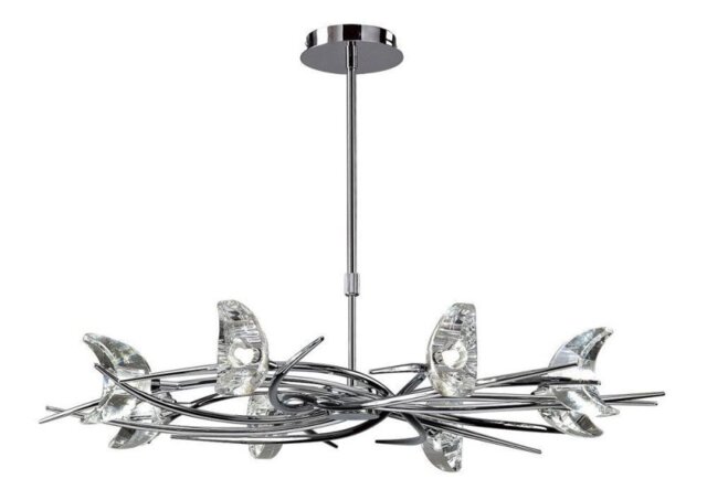 Mantra M1450 Eclipse 8 Light Telescopic Ceiling Light In Chrome