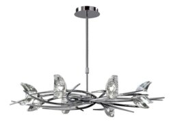 Mantra M1450 Eclipse 8 Light Telescopic Ceiling Light In Chrome