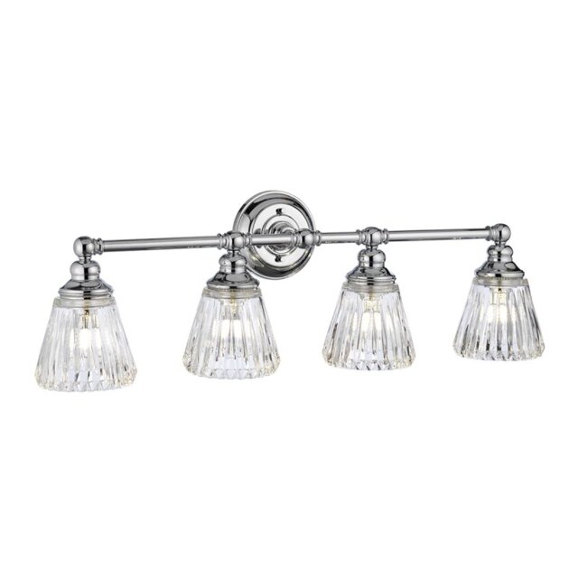 Quintiesse QN-KEYNES4-BATH Keynes 4 Light Bathroom Wall Light In Polished Chrome IP44