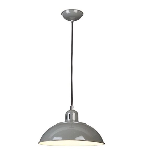 Elstead FRANKLIN/P GY Franklin 1 Light Ceiling Pendant Light In Grey
