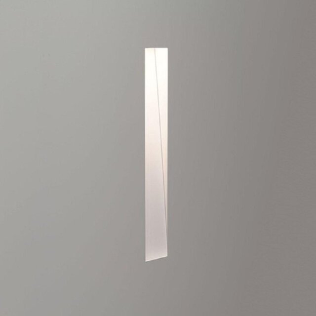 Astro 1212040 Borgo Trimless One Light Recessed Wall Light In White, 2700K - Width: 200mm