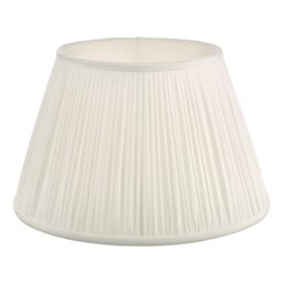Dar Lighting Ulyana Ivory Faux Silk Tapered Drum Shade 35 cm
