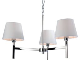 Firstlight 8218PST Transition 3 Light Chandelier With Cream Shades