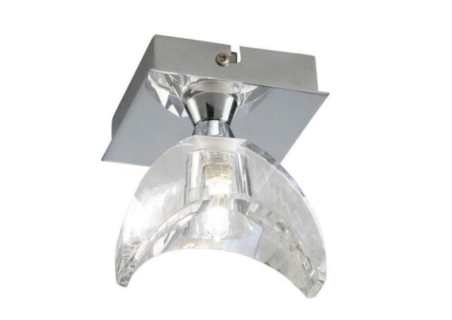 Mantra M1457 Eclipse 1 Light Flush Ceiling Light In Chrome