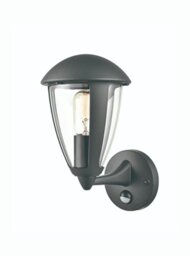 Franklite Flora Outdoor PIR Wall Lantern In Grey Finish EXT6637