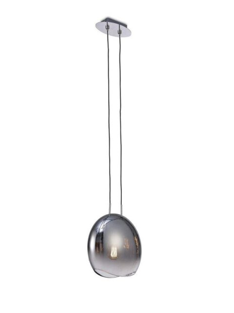 Mantra M6186 Lens 1 Light Medium Pendant In Polished Chrome - Dia: 250mm
