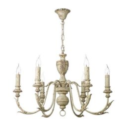 David Hunt Lighting EMI0655 Emile 6 Light Pendant Ceiling Light In Rustic French, Fitting Only