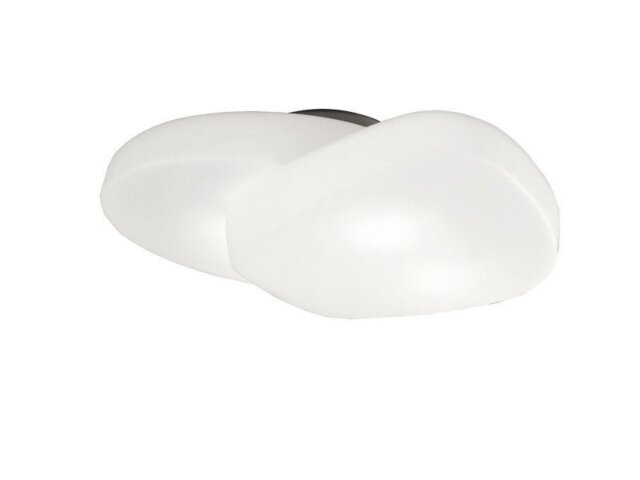 Mantra M1893 Ufo 4 Light Bathroom Flush Ceiling Light In Matt And Opal White