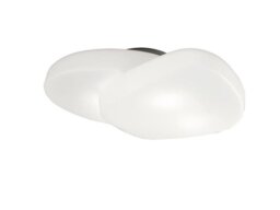Mantra M1893 Ufo 4 Light Bathroom Flush Ceiling Light In Matt And Opal White