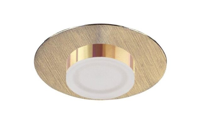 Mantra M8351 Marcel Bathroom Round LED Recessed Downlight In Satin Gold