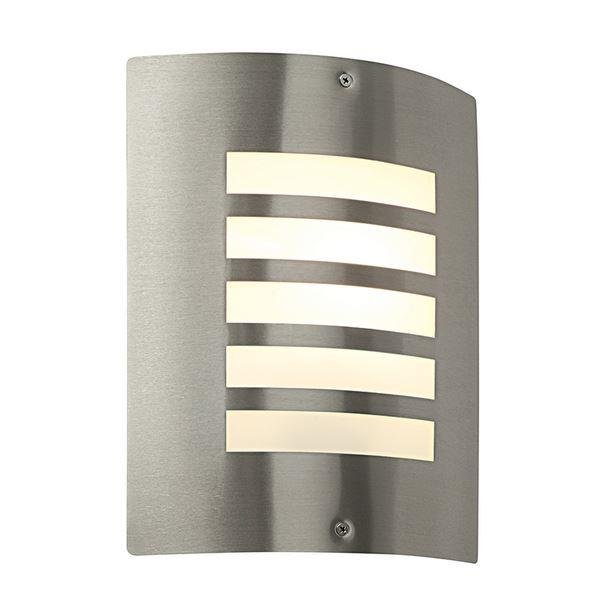Saxby ST031F Bianco Wall Light in Brushed Stainless Steel
