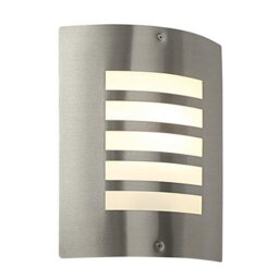 Saxby ST031F Bianco Wall Light in Brushed Stainless Steel