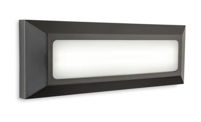 Firstlight 2811GP Shine LED Outdoor Step Light in Graphite IP65