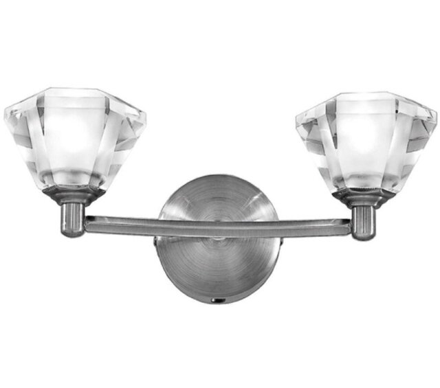 Franklite FL2294/2 Twista 2 Light Satin Nickel Wall Light