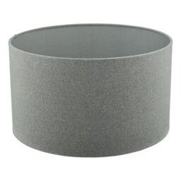 Dar Lighting Pyramid Grey Linen Drum Shade 35 cm