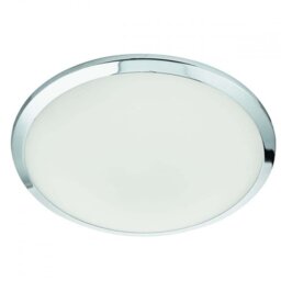 Searchlight 7938-30CC Flush Ceiling Light In Chrome With Frosted Glass