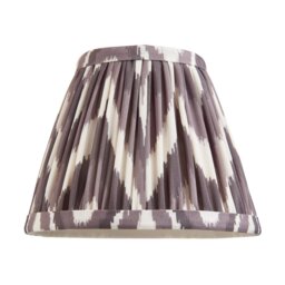Endon 111322 Zigzag Tapered Lamp Shade 16 cm In Pearl Grey