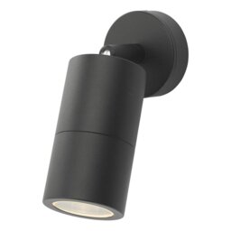 Dar ORT0722 Ortega 1 Light Outdoor Wall Light In Black