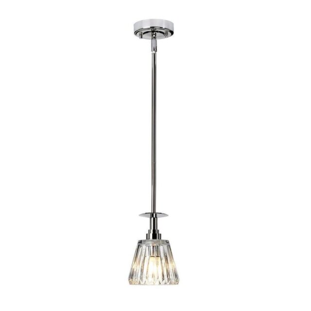 BATH/AGATHA1PPC Agatha 1 Light Bathroom Ceiling Pendant In Polished Chrome