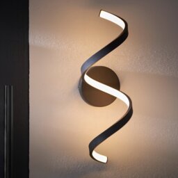 Endon 95601 Astral Outdoor Twist Integral LED Wall Light In Black Finish IP44
