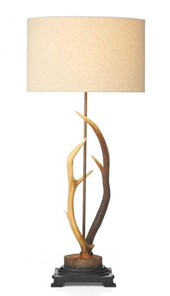 David Hunt Lighting ANT4229 Antler 1 Light Table Lamp With Rustic Finish