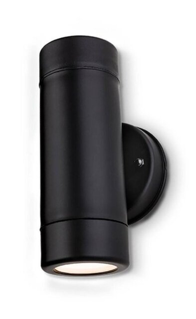 Firstlight 4904BK Ravel Two Light Outdoor Wall Light In Black Resin