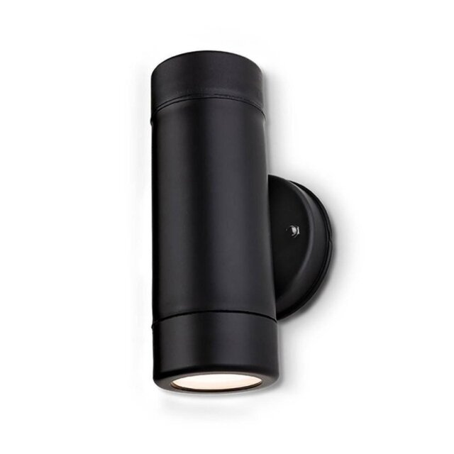 Firstlight 4904BK Ravel Two Light Outdoor Wall Light In Black Resin