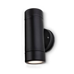 Firstlight 4904BK Ravel Two Light Outdoor Wall Light In Black Resin