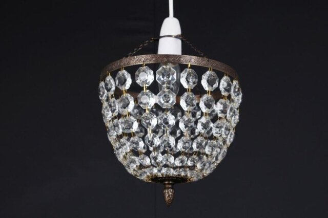 Impex ST09081 Kiel European Crystal Pendant Ceiling Shade - product_finish:Nickel Finish Frame