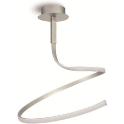 Mantra M5820 Nur XL LED Dimmable Ceiling Light in Silver And Chrome - Length: 1200mm