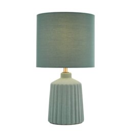 Dar Wisebuys Chloris Small Table Lamp In Green With Shade