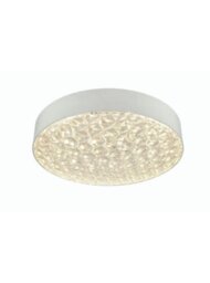 Franklite CF5793 Bathroom LED Flush Ceiling Light With Crystal Glass Effect IP44