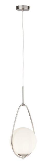 Searchlight 9171-1SS Avalon 1 Light Ceiling Pendant Light In Satin Silver