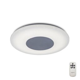 Mantra M5933 Reef LED Tuneable Flush Ceiling Light In Chrome - Dia: 450mm