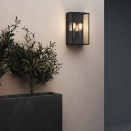 Astro 1183027 Messina Twin Outdoor Wall Light In Textured Black Finish IP44