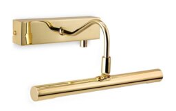 Firstlight 4892BR Dimmable LED Picture Light In Polished Brass - Width: 280mm