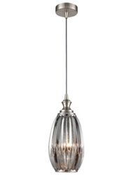 Franklite Marcella 1 Light Ceiling Pendant Light In Smoked Glass Finish 15cm PCH231/350