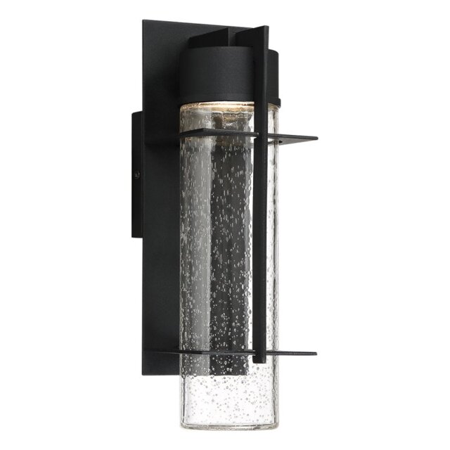 Quintiesse QN-EAMES-LED-M-EK Eames Outdoor Medium LED Wall Lantern In Earth Black Finish IP44