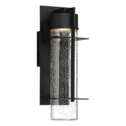 Quintiesse QN-EAMES-LED-M-EK Eames Outdoor Medium LED Wall Lantern In Earth Black Finish IP44