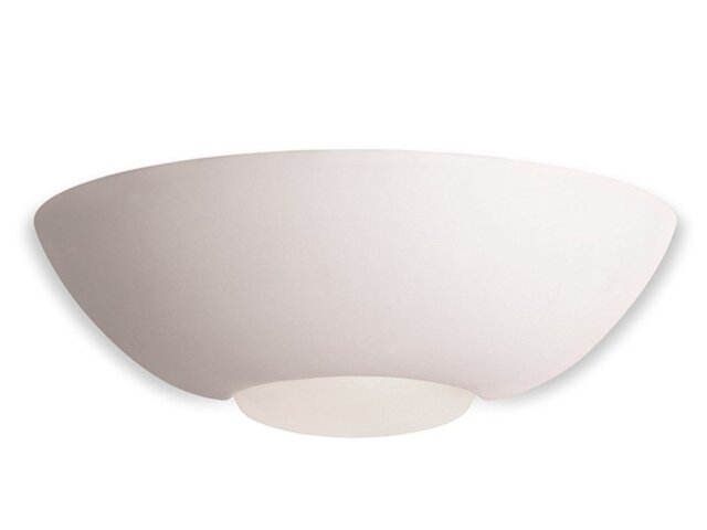 Firstlight Ceramic C315 Unglazed Wall Light with Glass