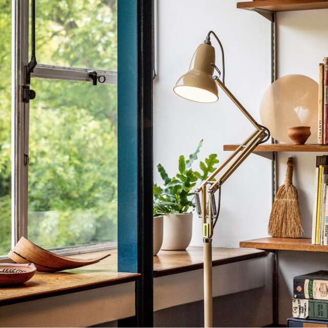 Anglepoise 33257 Original 1227 Floor Lamp National Trust Edition Buttermilk Yellow