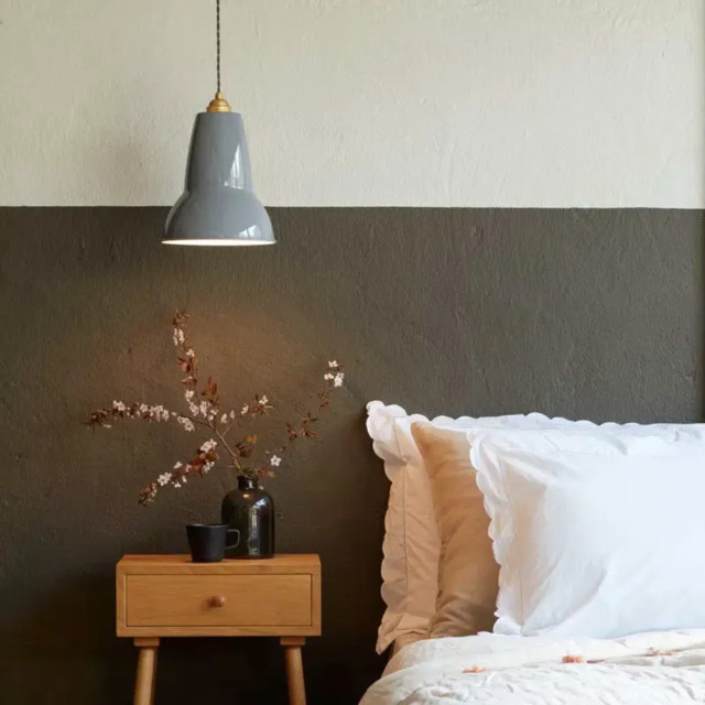 Anglepoise 33107 Original 1227 Midi Brass Pendant in Elephant Grey