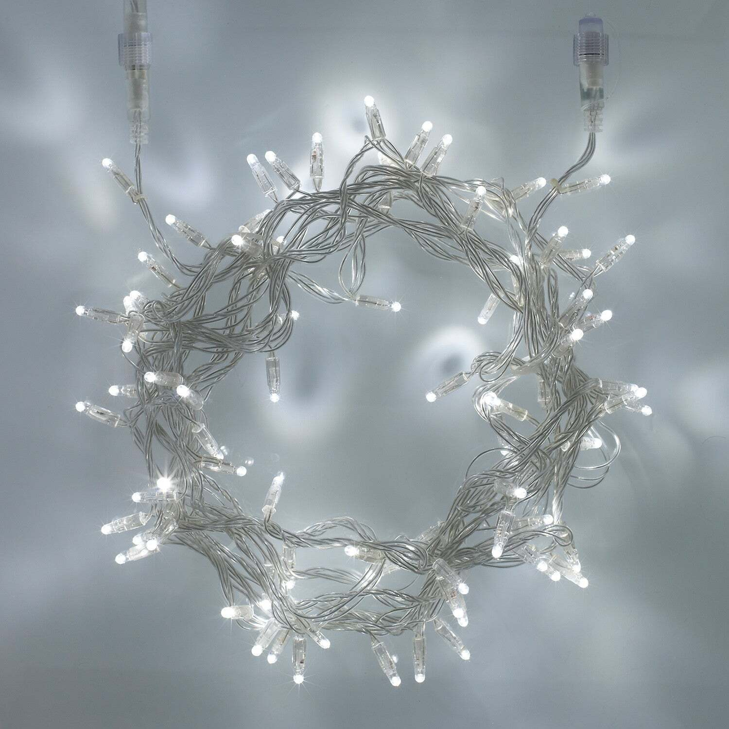 Core Connect 10m 100 White Connectable Fairy Lights Clear Cable - image 1
