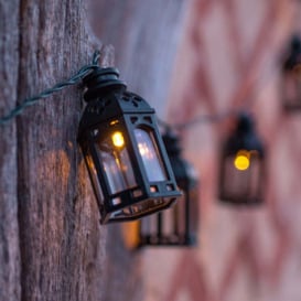 16 Moroccan Lantern Solar Fairy Lights - thumbnail 1